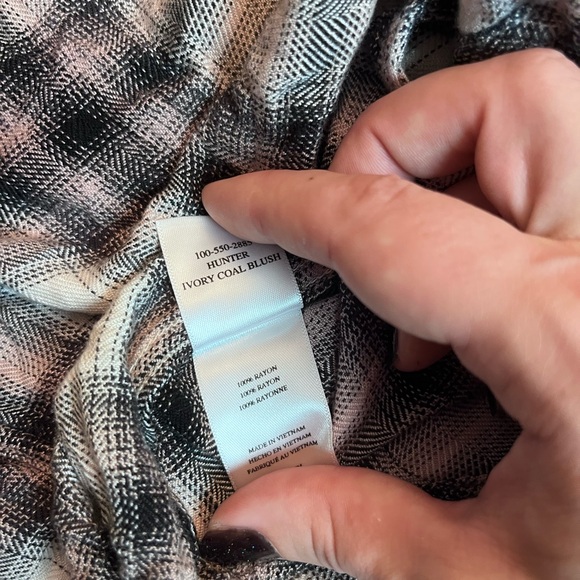 Rails Hunter Plaid Shirt Brown Plaid Print Size M - Picture 7 of 7